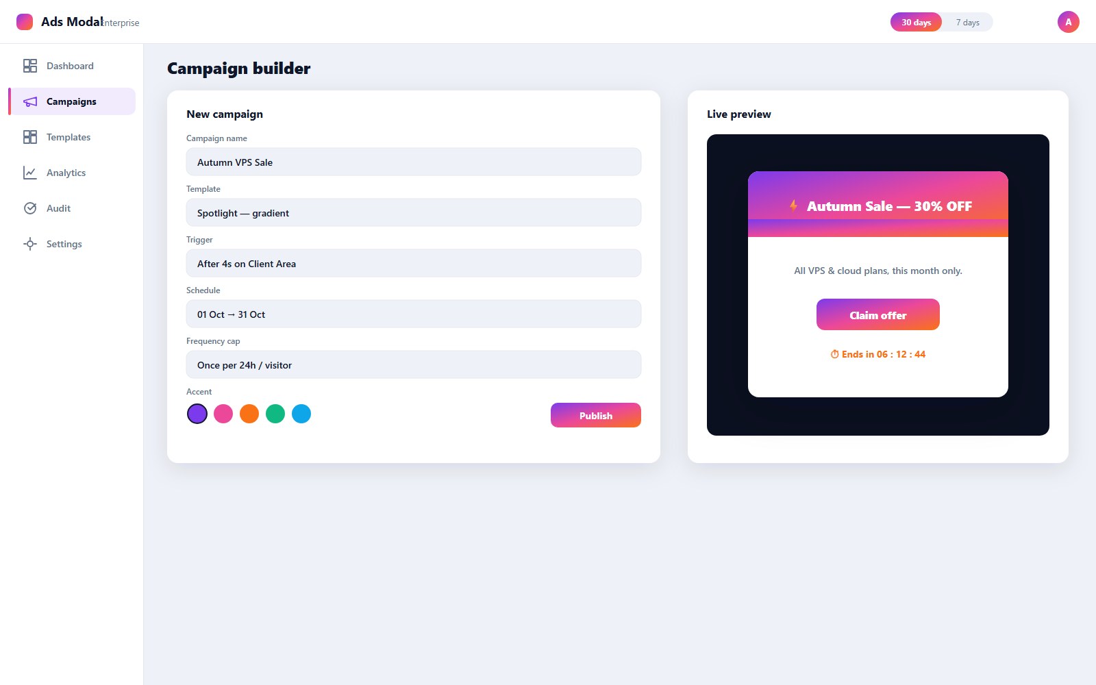 Ads Modal — screenshot 2