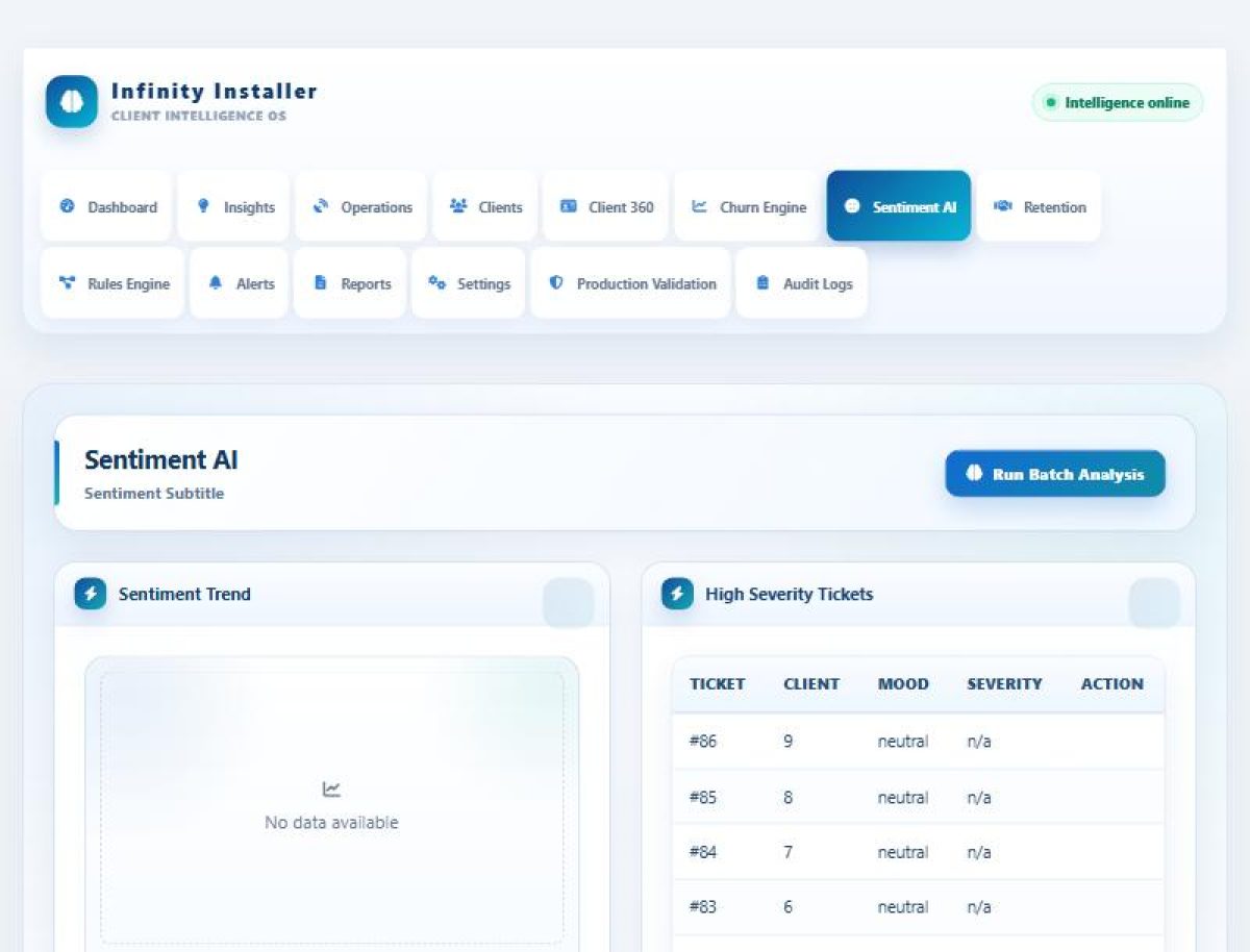 Churn & Client Intelligence — screenshot 5
