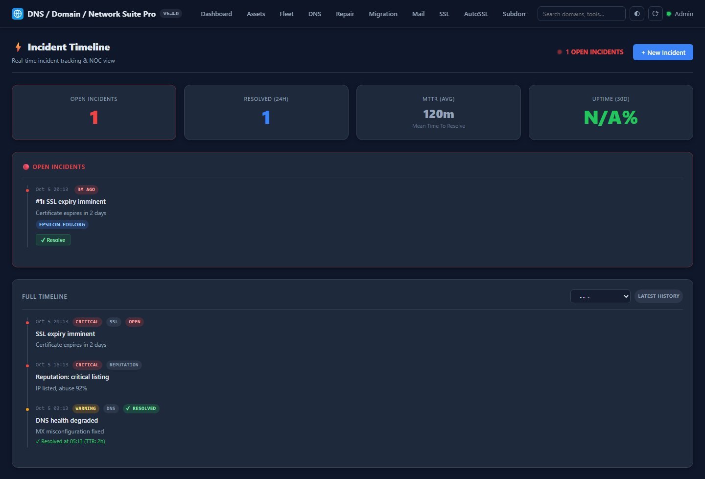 DNS / Domain / Network Suite Pro — screenshot 5