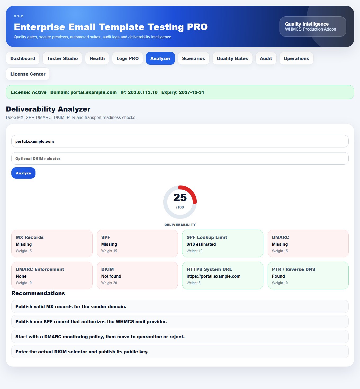 Enterprise Email Template Testing PRO — screenshot 4