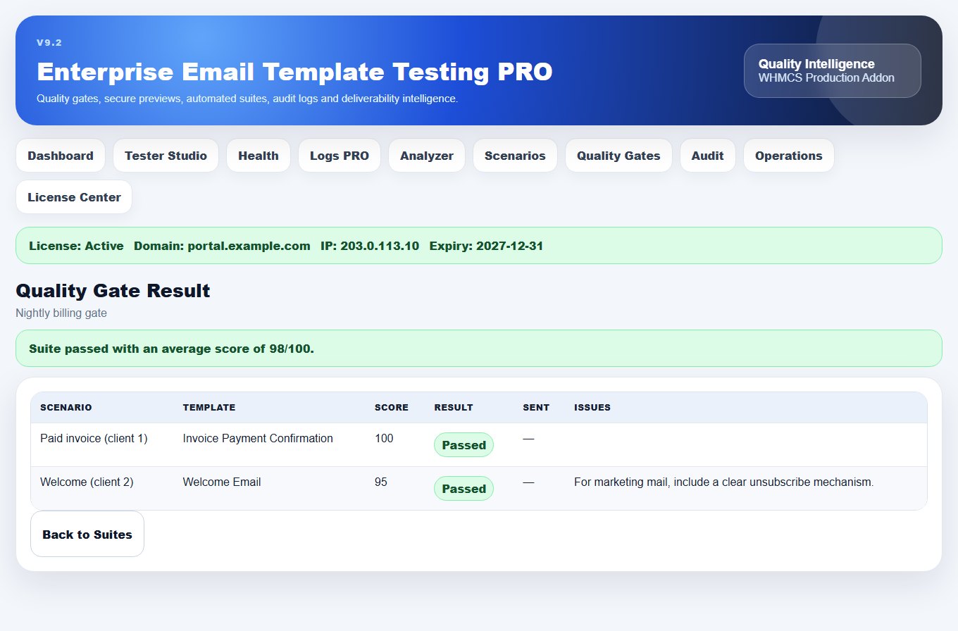Enterprise Email Template Testing PRO — screenshot 5