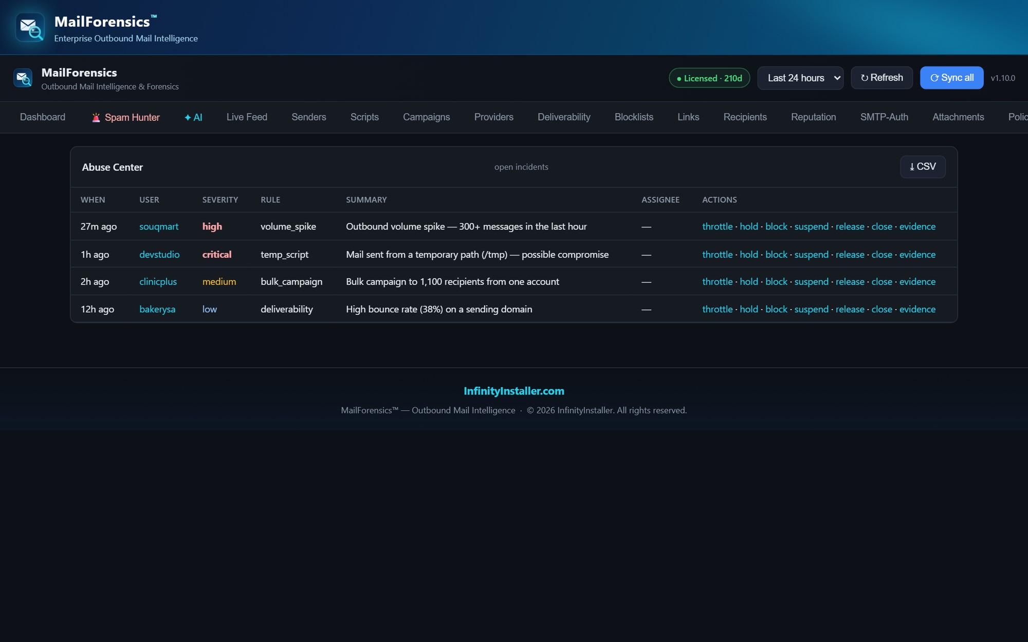 WHM-MailForensics — screenshot 1