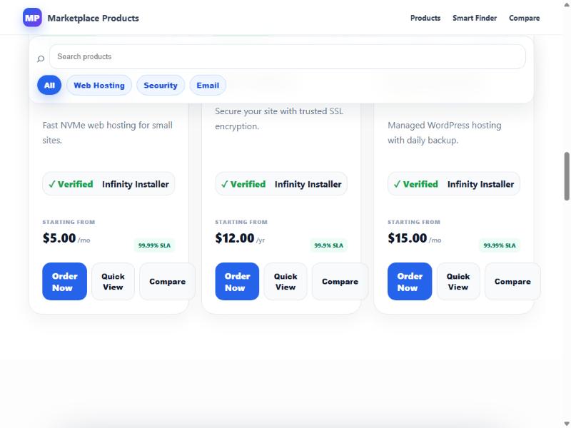 Marketplace Products Enterprise — screenshot 5