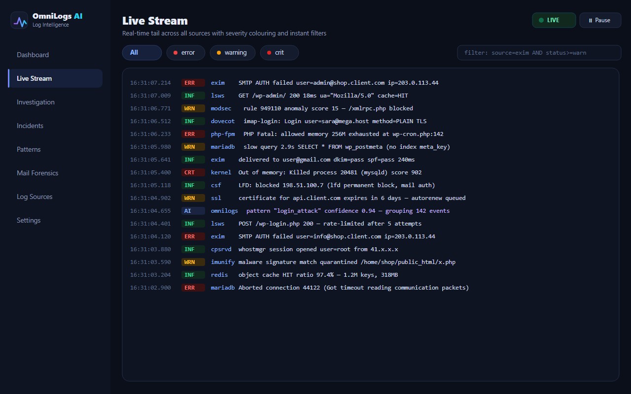 Omni-ServerLog — screenshot 2
