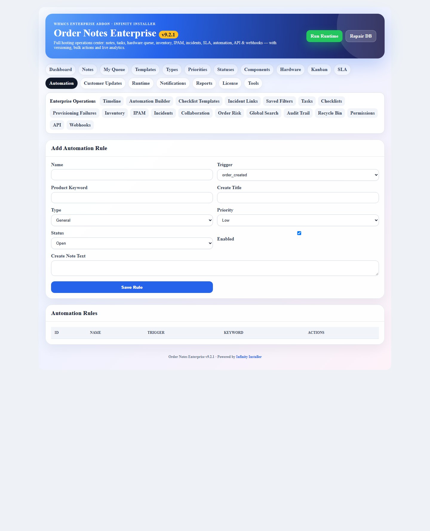 Order Notes Enterprise — screenshot 4