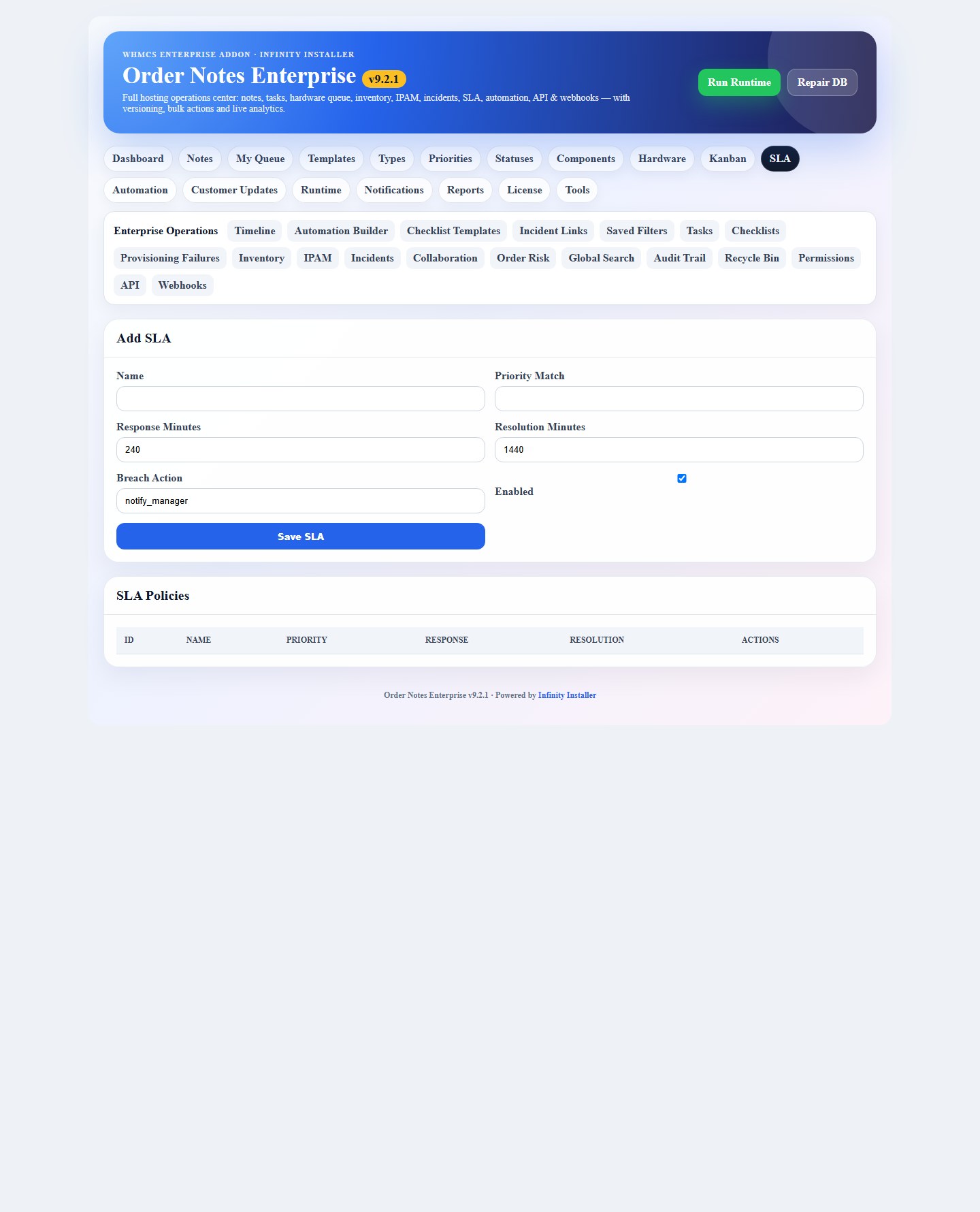 Order Notes Enterprise — screenshot 5