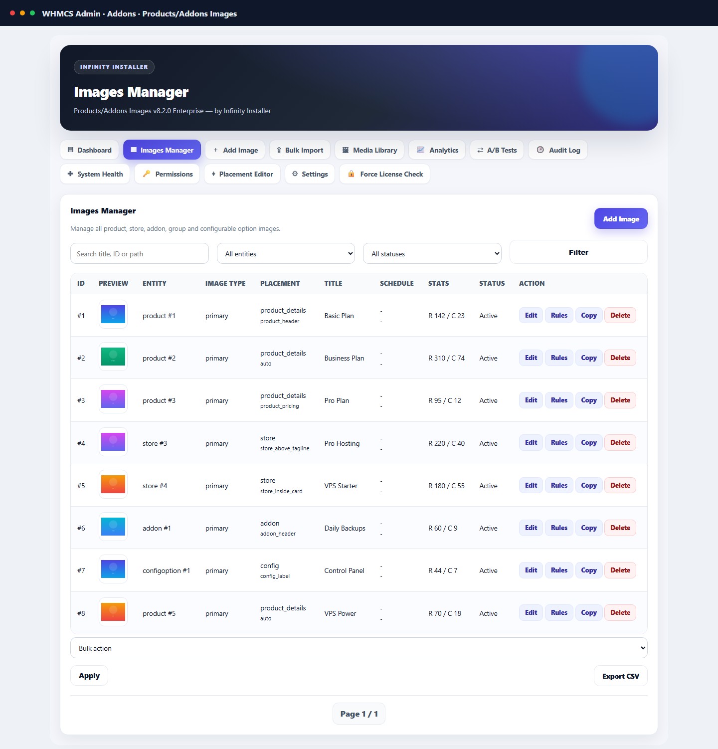 Products & Addons Images — screenshot 2