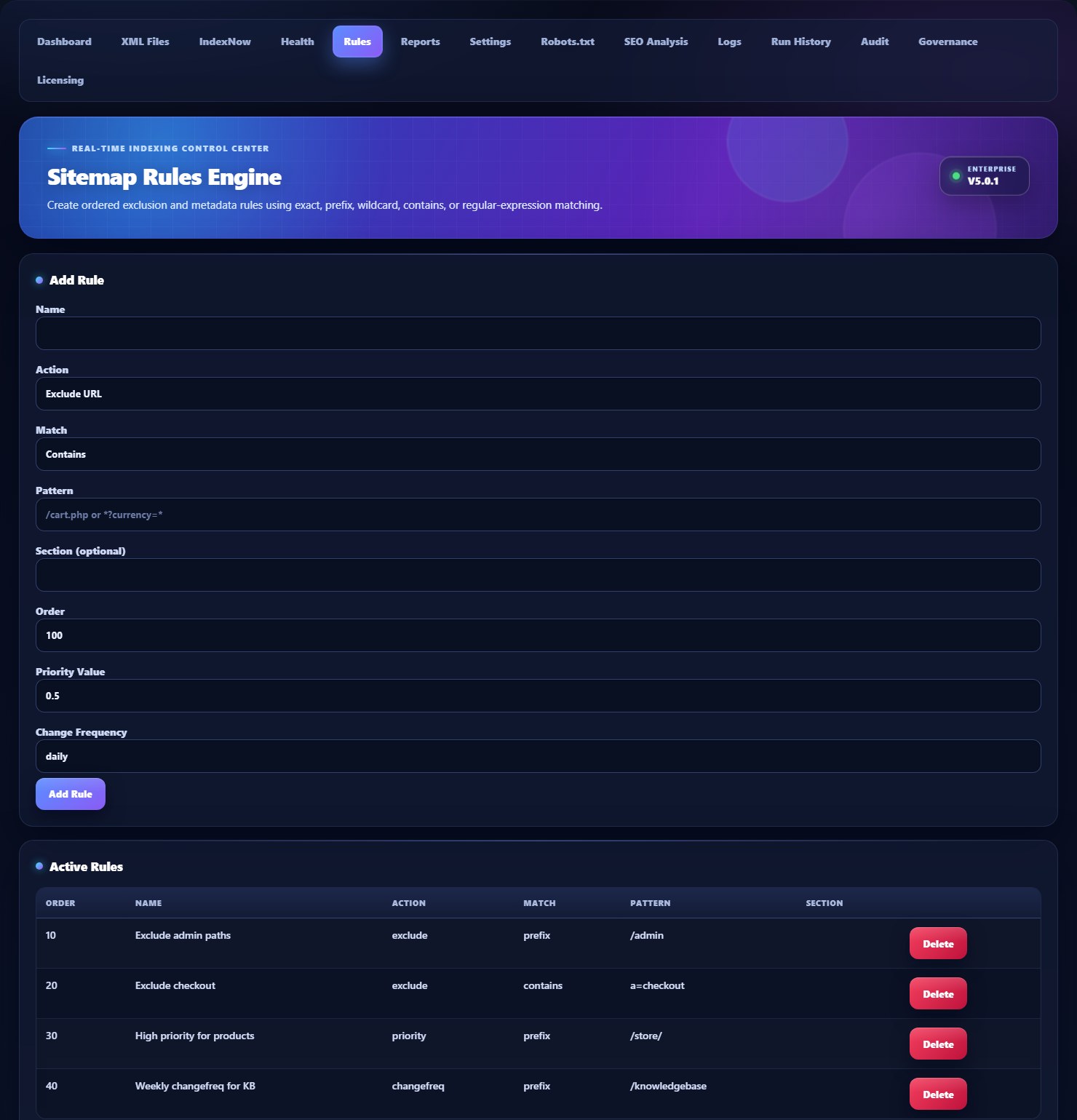 Sitemap Generator for WHMCS — screenshot 4