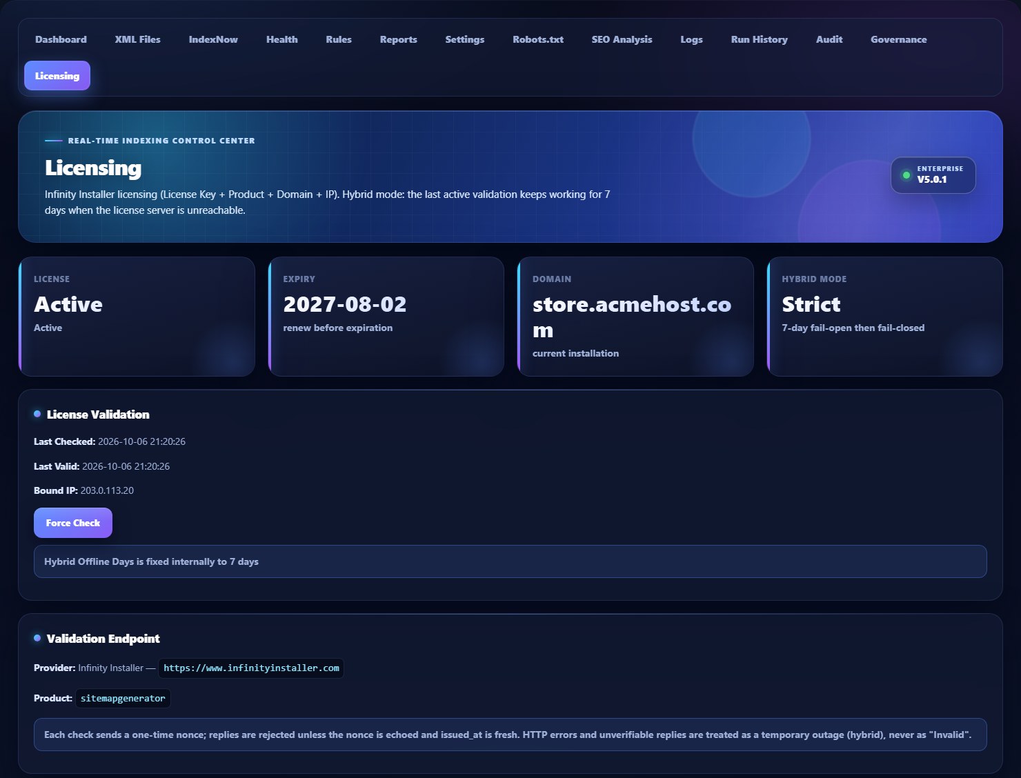 Sitemap Generator for WHMCS — screenshot 5