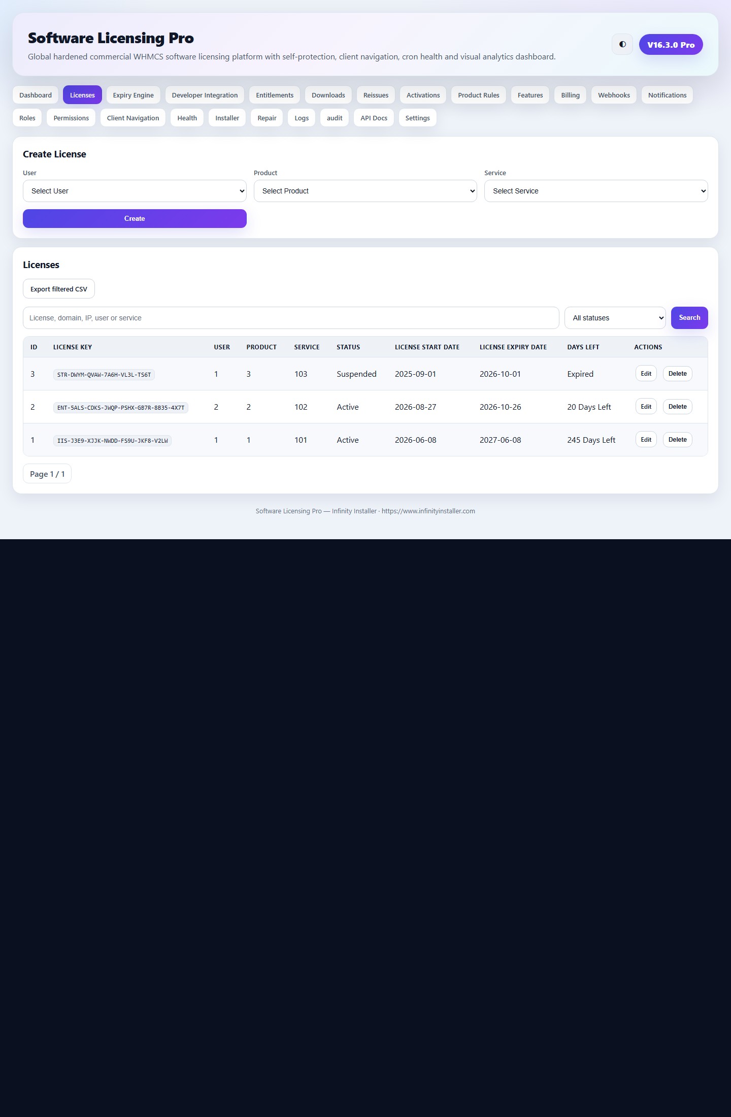 Software Licensing Pro — screenshot 2