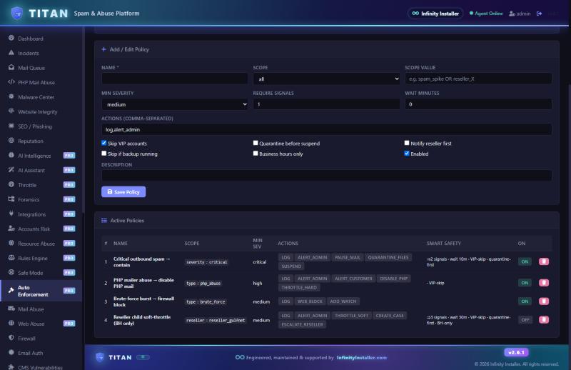TITAN Spam & Abuse Detection — screenshot 4