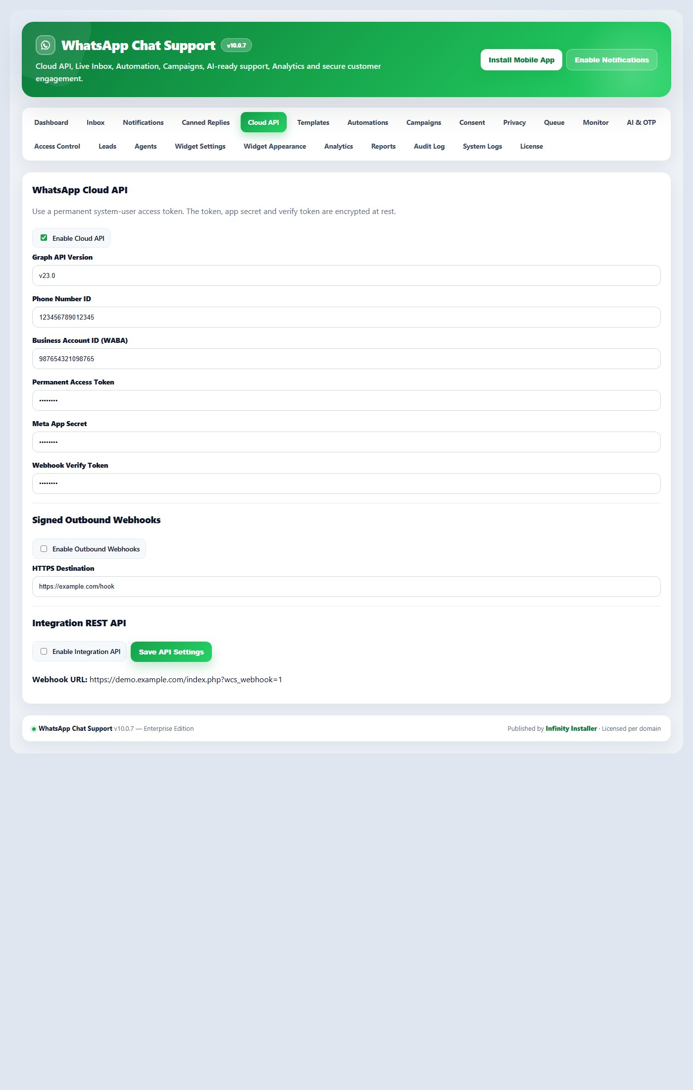 WhatsApp Chat Support for WHMCS — screenshot 5