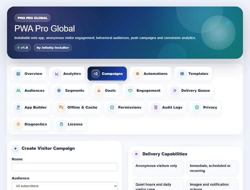 PWA Pro Global for WHMCS — screenshot 3